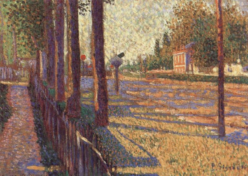 Paul Signac The Railway at Bois-Colombes china oil painting image